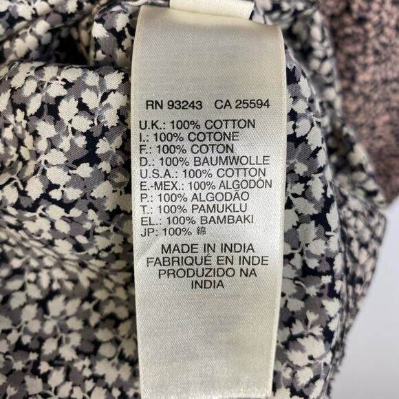 Diesel Mens S Long Sleeve Button Down Shirt Floral All Over Print Cotton - Picture 7 of 7